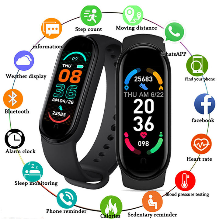 Premium Waterproof Fitness Smartwatch for Men & Women - Heart Rate, Blood Pressure, Activity Tracker, Sleep Monitor, Multi-Sport Modes, Call & Message Alerts, Bluetooth, 0.96” Display