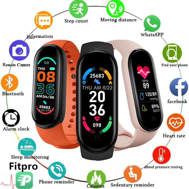 Premium Waterproof Fitness Smartwatch for Men & Women - Heart Rate, Blood Pressure, Activity Tracker, Sleep Monitor, Multi-Sport Modes, Call & Message Alerts, Bluetooth, 0.96” Display