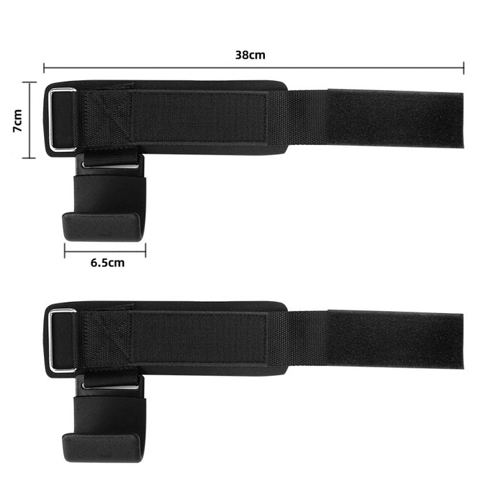 Premium Weight Lifting Hook Grips with Wrist Wraps – Hand-Bar Wrist Straps for Gym Fitness, Powerlifting, Pull-Ups, Heavy-Duty Hook Weight Straps, Adjustable Fit, Enhanced Grip Support