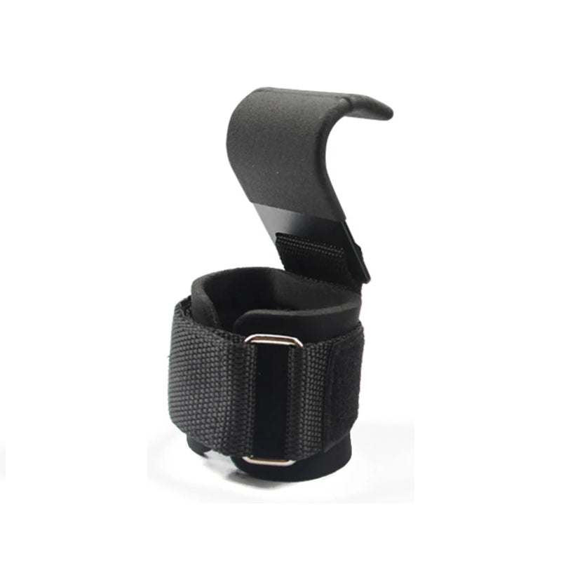 Premium Weight Lifting Hook Grips with Wrist Wraps – Hand-Bar Wrist Straps for Gym Fitness, Powerlifting, Pull-Ups, Heavy-Duty Hook Weight Straps, Adjustable Fit, Enhanced Grip Support