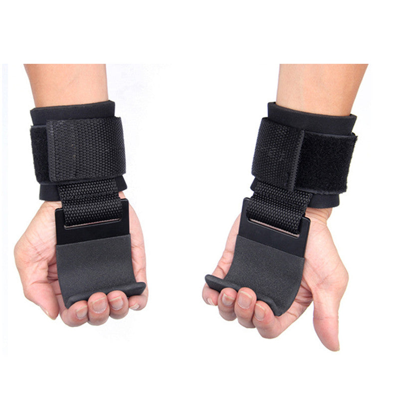 Premium Weight Lifting Hook Grips with Wrist Wraps – Hand-Bar Wrist Straps for Gym Fitness, Powerlifting, Pull-Ups, Heavy-Duty Hook Weight Straps, Adjustable Fit, Enhanced Grip Support