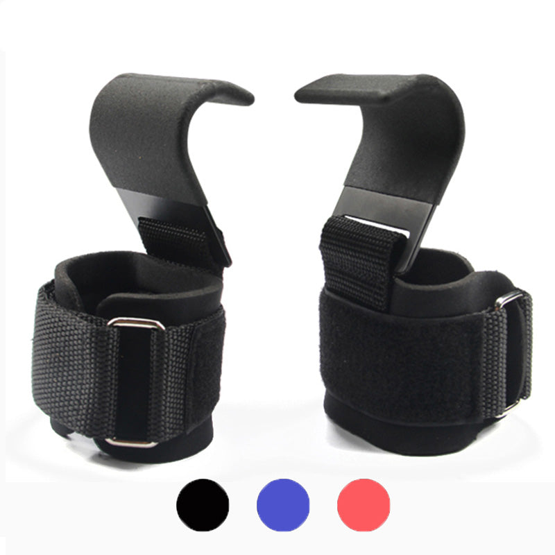 Premium Weight Lifting Hook Grips with Wrist Wraps – Hand-Bar Wrist Straps for Gym Fitness, Powerlifting, Pull-Ups, Heavy-Duty Hook Weight Straps, Adjustable Fit, Enhanced Grip Support