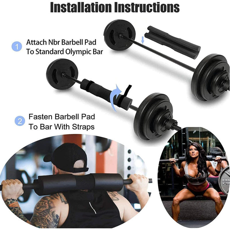 Premium Weightlifting Barbell Pad – Protective Squat Neck & Shoulder Support Pad for Gym Hip Training, Comfortable Foam Cushion for Weight Lifting Equipment