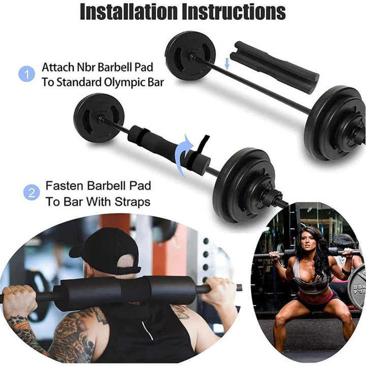 Premium Weightlifting Barbell Pad – Protective Squat Neck & Shoulder Support Pad for Gym Hip Training, Comfortable Foam Cushion for Weight Lifting Equipment