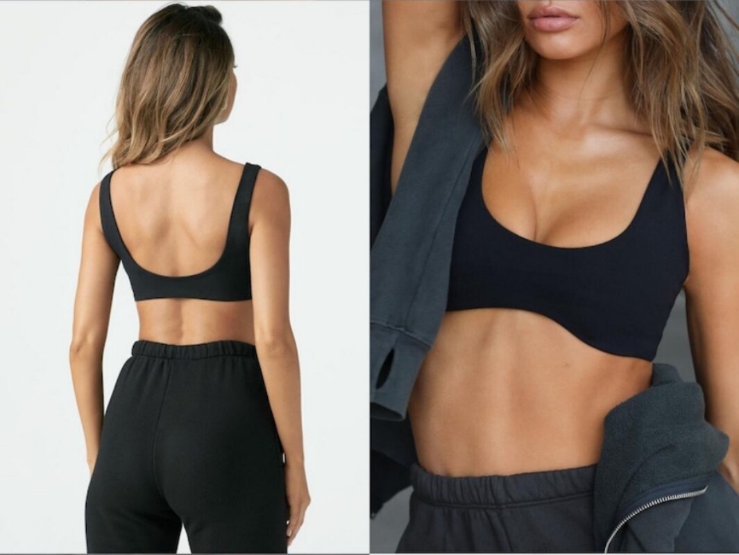 Premium Women's Yoga Bra – High Elasticity, Sweat-Wicking, Moisture-Absorbing, Breathable, Seamless Fit, Contouring Design, Four-Way Stretch, Nude Feel, Nylon & Spandex