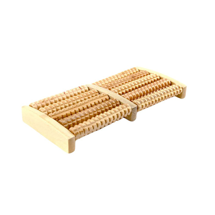 Premium Wooden Foot Massager Roller - Reflexology Tool for Muscle Relaxation, Pain Relief, Spa Gift for Anxiety, Insomnia, Varicose Veins, and Joint Pain Treatment