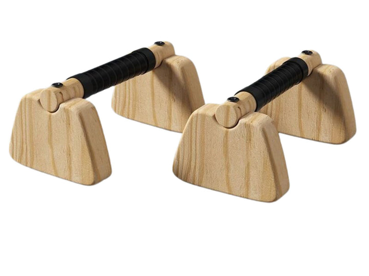 Premium Wooden Push-up Bars – Beech Wood Pull Up Stand Handles for Home Fitness, Calisthenics Exercise Equipment, Non-slip Cotton & Stickers, Durable 300KG Weight Capacity, Stylish & Comfortable