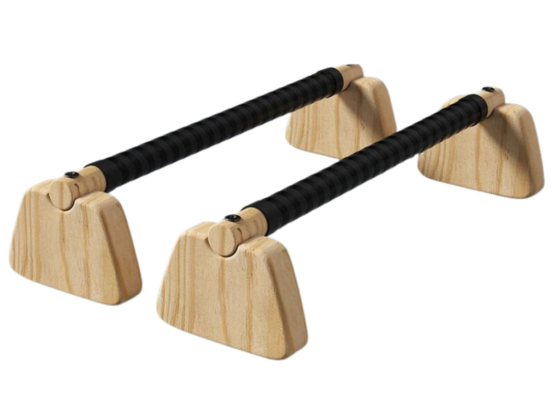 Premium Wooden Push-up Bars – Beech Wood Pull Up Stand Handles for Home Fitness, Calisthenics Exercise Equipment, Non-slip Cotton & Stickers, Durable 300KG Weight Capacity, Stylish & Comfortable