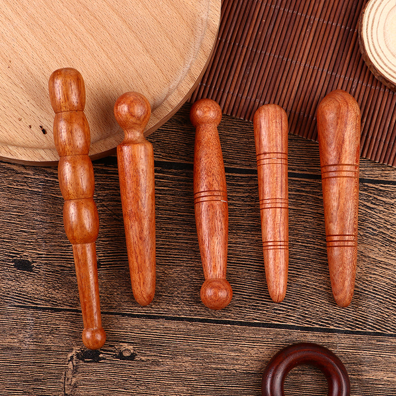 Premium Wooden Spa Massage Tool - Muscle Roller Stick for Cellulite Blasting, Deep Tissue Release, Foot and Body Self-Massage Tool