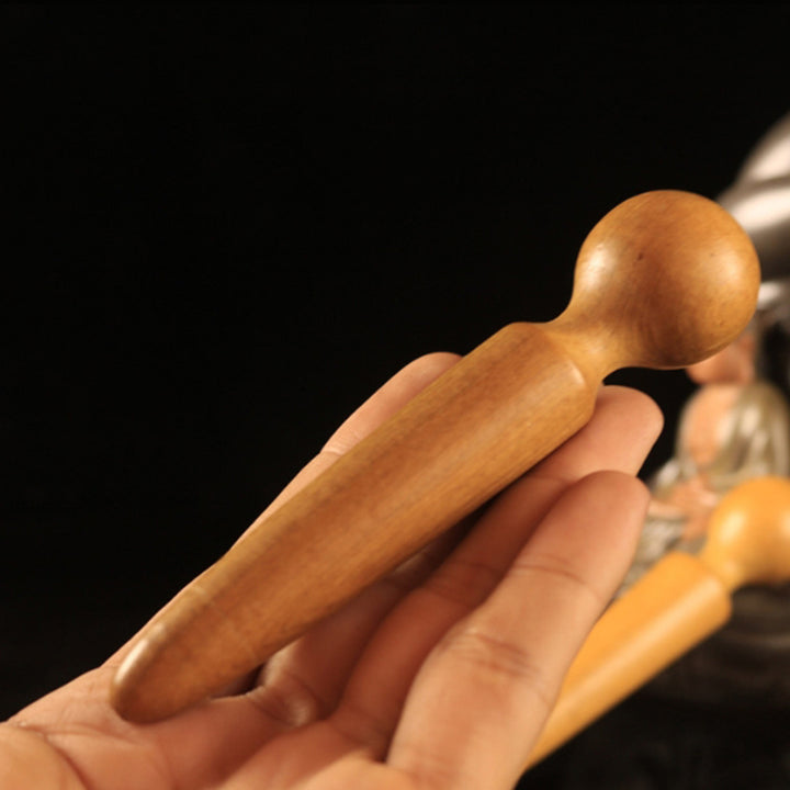 Premium Wooden Spa Massage Tool - Muscle Roller Stick for Cellulite Blasting, Deep Tissue Release, Foot and Body Self-Massage Tool
