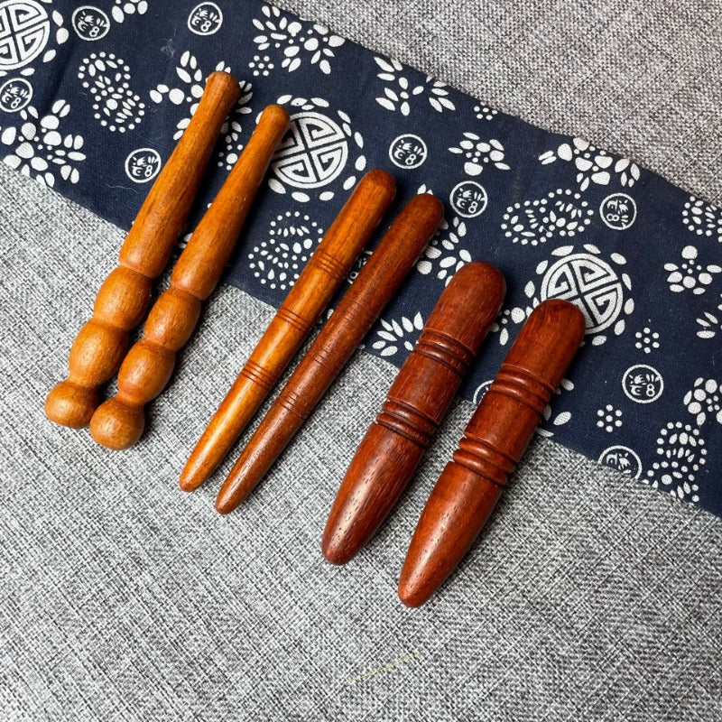 Premium Wooden Spa Massage Tool - Muscle Roller Stick for Cellulite Blasting, Deep Tissue Release, Foot and Body Self-Massage Tool