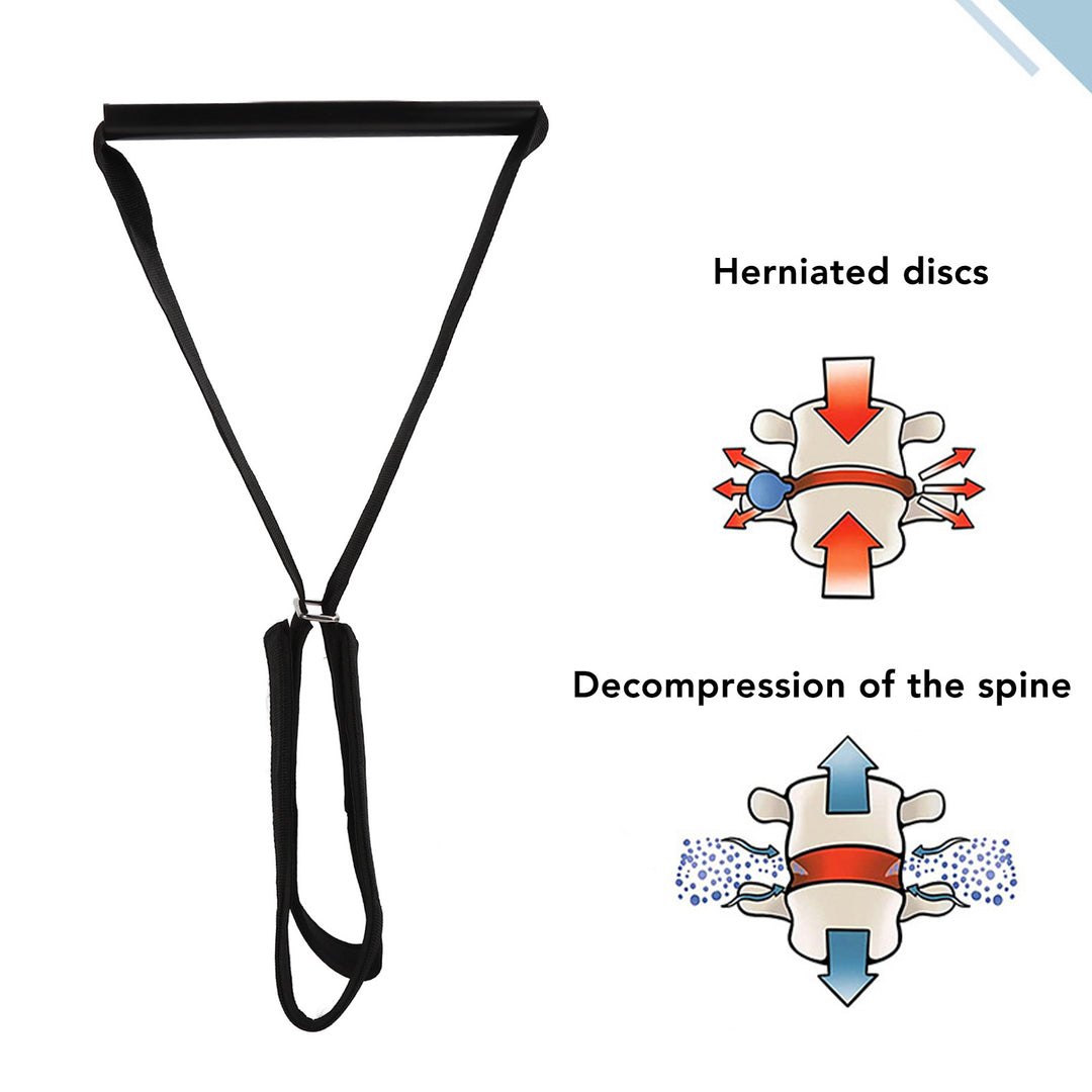 Premium Y-Shaped Iron Pipe Neck Cervical Traction Belt - Adjustable Decompression Brace for Spinal Stretching, Pain Relief, and Posture Correction, Durable Neoprene Band for Cervical Support and Back Stress Relief