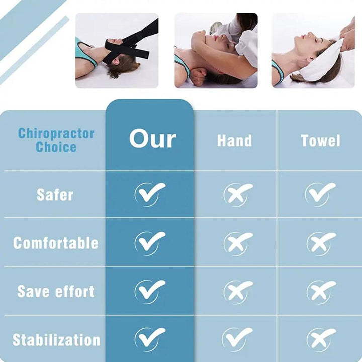 Premium Y-Shaped Iron Pipe Neck Cervical Traction Belt - Adjustable Decompression Brace for Spinal Stretching, Pain Relief, and Posture Correction, Durable Neoprene Band for Cervical Support and Back Stress Relief