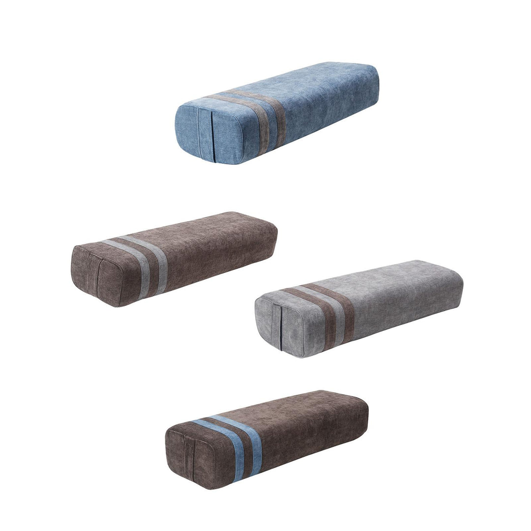 Premium Yoga Bolster Pillow for Restorative Practice – Thick, Ergonomic Design for Comfort & Stability – Suede Fabric with Sponge Lining – Portable, Ideal for Yoga, Rest & Office