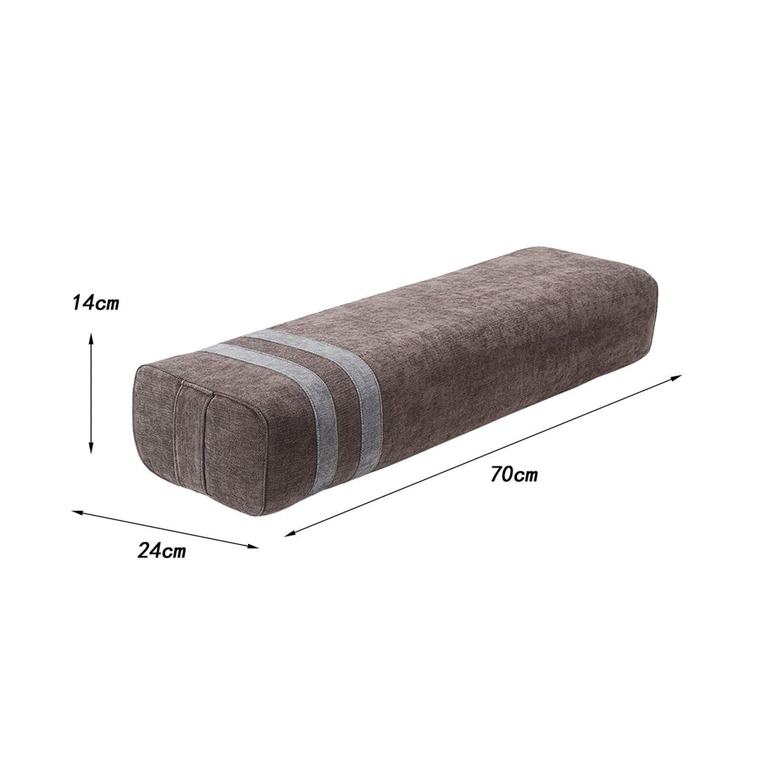 Premium Yoga Bolster Pillow for Restorative Practice – Thick, Ergonomic Design for Comfort & Stability – Suede Fabric with Sponge Lining – Portable, Ideal for Yoga, Rest & Office
