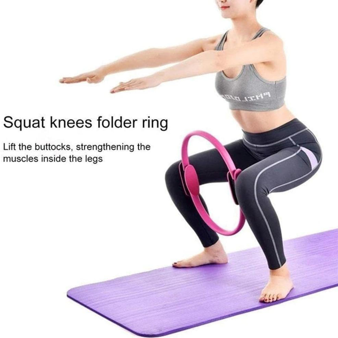 Premium Yoga Pilates Circle – Fitness Hoop for Inner Thigh & Body Sculpting – Durable Home Gym Equipment – Ideal for Upper Arms, Thighs, Chest & Pelvic Muscles – 4 Color Options