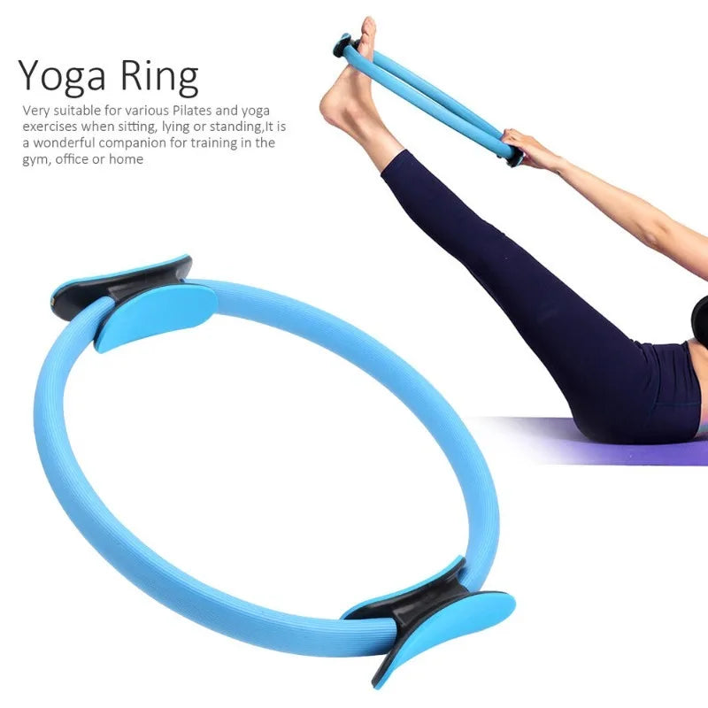 Premium Yoga Pilates Circle – Fitness Hoop for Inner Thigh & Body Sculpting – Durable Home Gym Equipment – Ideal for Upper Arms, Thighs, Chest & Pelvic Muscles – 4 Color Options