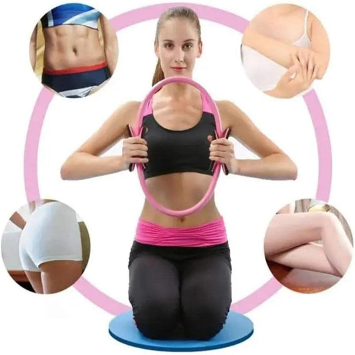 Premium Yoga Pilates Circle – Fitness Hoop for Inner Thigh & Body Sculpting – Durable Home Gym Equipment – Ideal for Upper Arms, Thighs, Chest & Pelvic Muscles – 4 Color Options