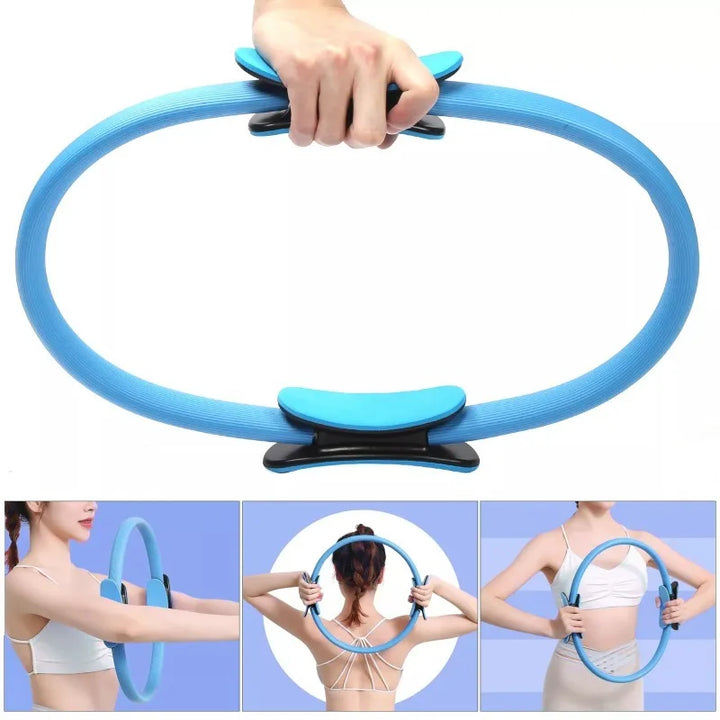 Premium Yoga Pilates Circle – Fitness Hoop for Inner Thigh & Body Sculpting – Durable Home Gym Equipment – Ideal for Upper Arms, Thighs, Chest & Pelvic Muscles – 4 Color Options