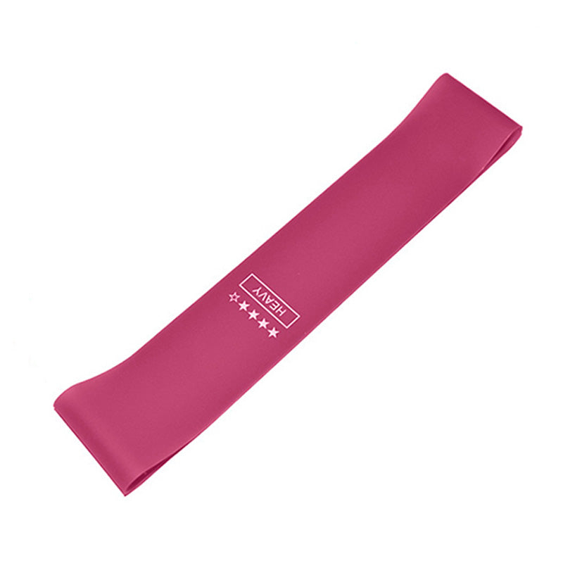 Premium Yoga Resistance Bands Set – Elastic Fitness Bands for Home Workout, Strength Training, Pilates, Bodybuilding & Injury Recovery – 5 Resistance Levels (Light Pink to Purple)