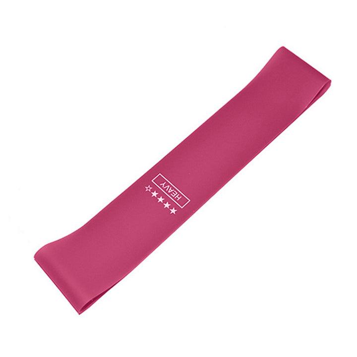 Premium Yoga Resistance Bands Set – Elastic Fitness Bands for Home Workout, Strength Training, Pilates, Bodybuilding & Injury Recovery – 5 Resistance Levels (Light Pink to Purple)