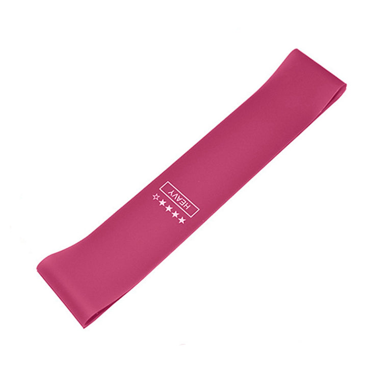 Premium Yoga Resistance Bands Set – Elastic Fitness Bands for Home Workout, Strength Training, Pilates, Bodybuilding & Injury Recovery – 5 Resistance Levels (Light Pink to Purple)
