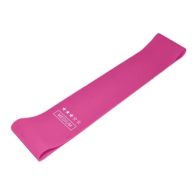 Premium Yoga Resistance Bands Set – Elastic Fitness Bands for Home Workout, Strength Training, Pilates, Bodybuilding & Injury Recovery – 5 Resistance Levels (Light Pink to Purple)