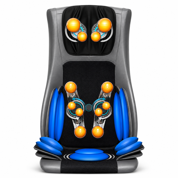 Premium Electric Full Body Massage Chair with Infrared Heating, Deep Kneading, Vibration, and Shiatsu for Neck, Back, Waist, and Legs - Adjustable Height, Easy Control, and Safety Features