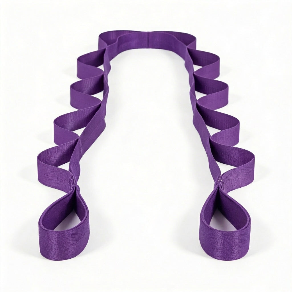 Stretching Strap for Flexibility and Mobility Training – Multi-Grip Design, Lightweight, Portable Fitness Tool