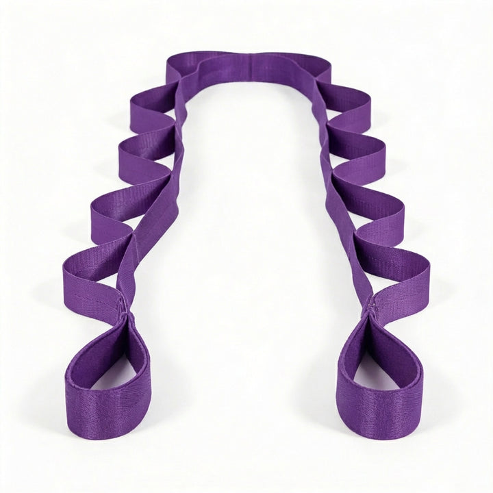 Stretching Strap for Flexibility and Mobility Training – Multi-Grip Design, Lightweight, Portable Fitness Tool