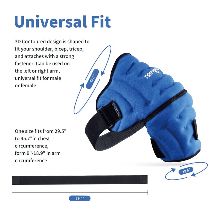 Premium Shoulder Ice Pack Wrap for Pain Relief – Hot Cold Compression Therapy for Bursitis, Tendonitis, Rotator Cuff 