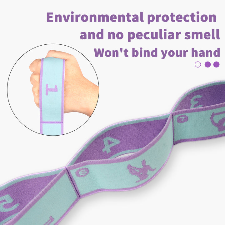 High-Quality Slimming Resistance Band - Multi-Functional Yoga Stretching & Pilates Belt, 8/9 Grid Elastic Training Strap for Adults, Adjustable Strength & Portable Design for Beginners and Fitness Enthusiasts - StrengthXPhysiotherapy