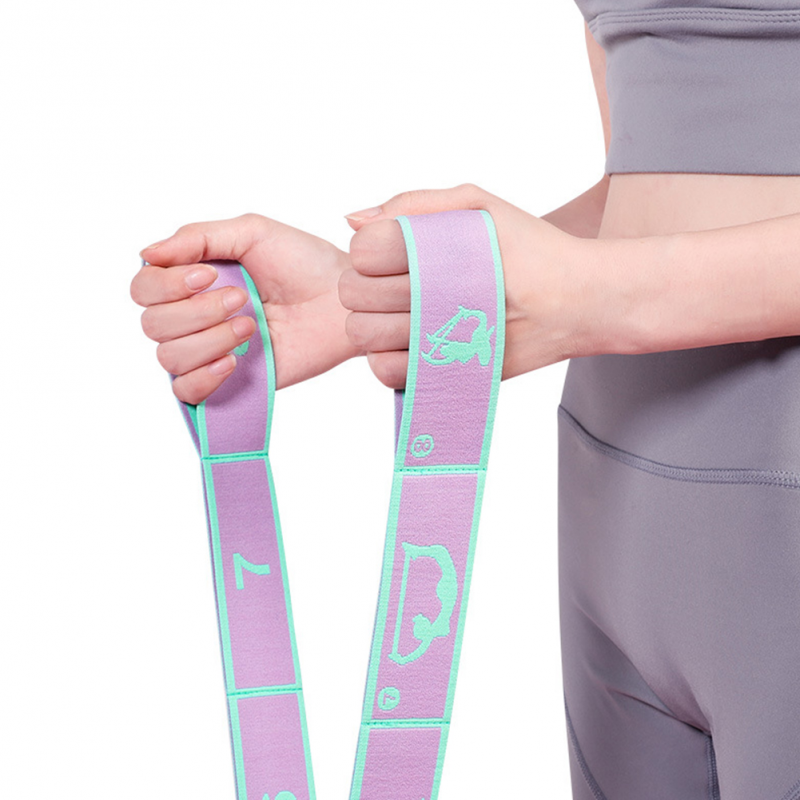 High-Quality Slimming Resistance Band - Multi-Functional Yoga Stretching & Pilates Belt, 8/9 Grid Elastic Training Strap for Adults, Adjustable Strength & Portable Design for Beginners and Fitness Enthusiasts - StrengthXPhysiotherapy