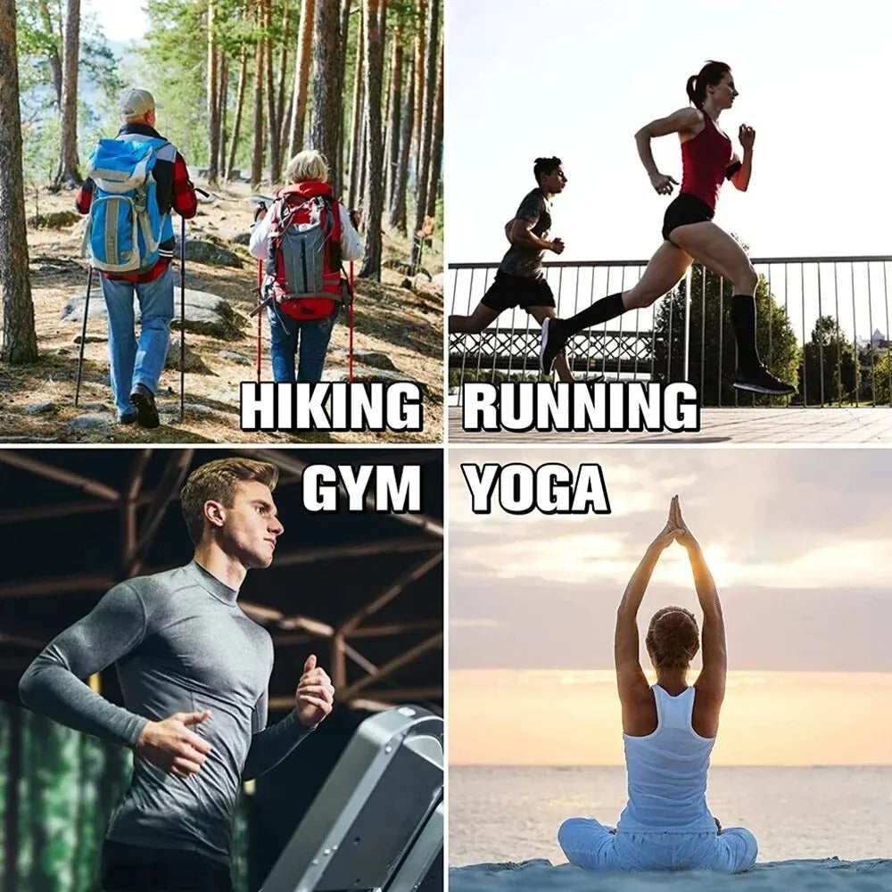 Premium Compression Socks with Zipper for Men & Women – Support for Improved Circulation, Pain & Swelling Relief – 1 Pair of Stable, Breathable Compression Stockings - StrengthXPhysiotherapy