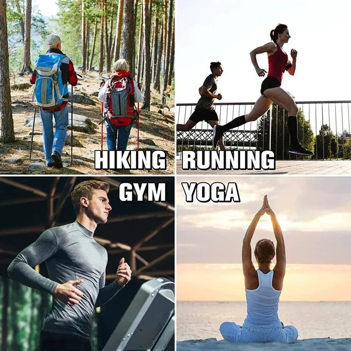 Premium Compression Socks with Zipper for Men & Women – Support for Improved Circulation, Pain & Swelling Relief – 1 Pair of Stable, Breathable Compression Stockings - StrengthXPhysiotherapy