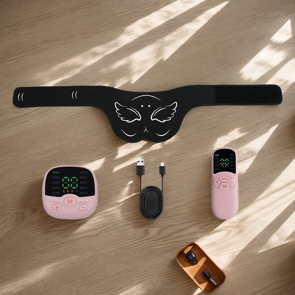 Premium EMS Hip Trainer with Remote Control | 10 Modes & 30 Intensity Levels for Buttocks Toning and Muscle Stimulation | USB