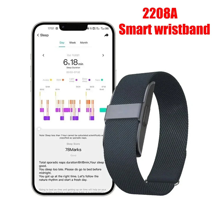 Premium Smart Fitness Tracker Bracelet – Heart Rate, Blood Pressure Monitor, Pedometer for Men & Women, Sport and Health 