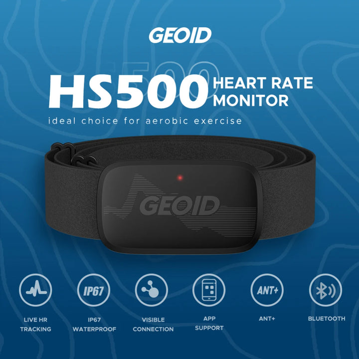 Premium Heart Rate Monitor Chest Strap - Accurate ECG Tracking, Bluetooth & ANT+ Connectivity, LED Light, IP67 Waterproof, 